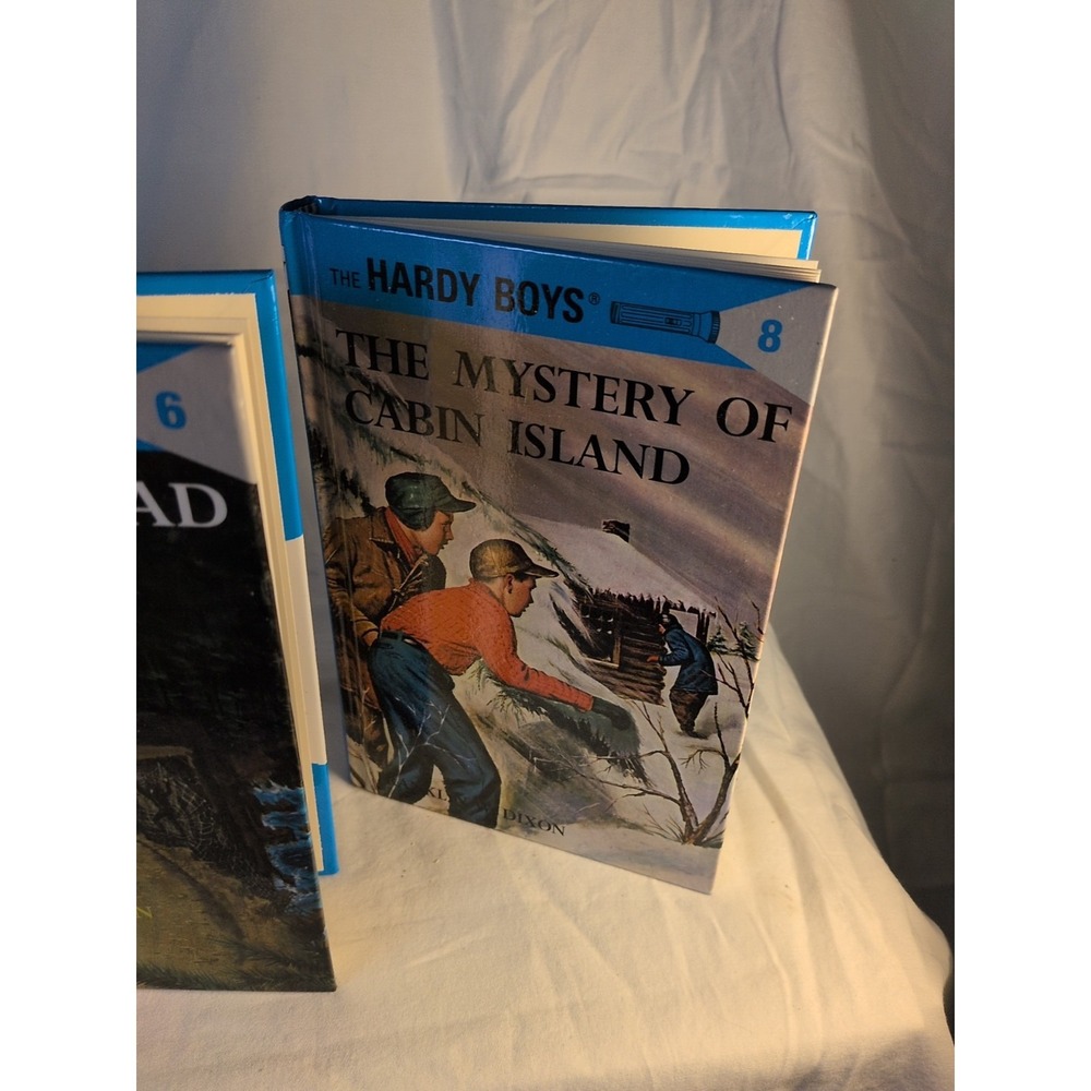 Hardy Boys Hardcover Book Lot 4 Franklin W Dixon Secret Old Mill Shore Road Myst - Picture 4 of 7